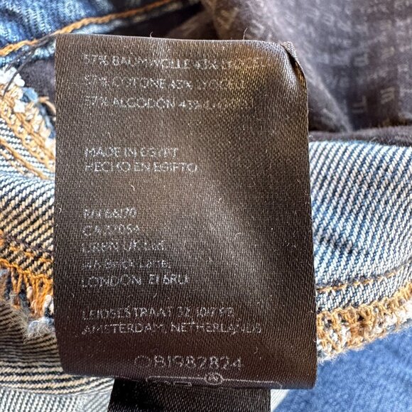 Free people We The Free Good Luck Mid Rise Barrel Leg Jeans in Deep End Size 27 - Picture 13 of 13